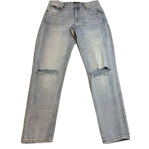 Polo Ralph Lauren Women's The Thompkins Skinny Distressed Crop Denim Jeans 27"